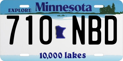 MN license plate 710NBD