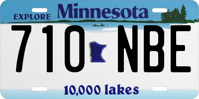 MN license plate 710NBE