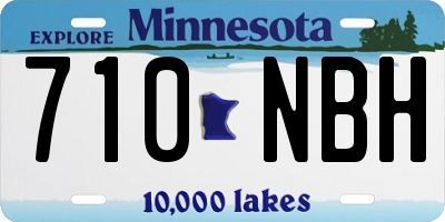 MN license plate 710NBH
