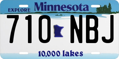 MN license plate 710NBJ