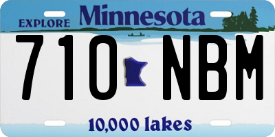 MN license plate 710NBM