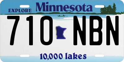 MN license plate 710NBN