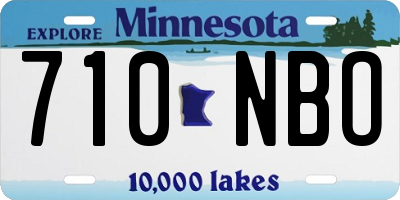 MN license plate 710NBO