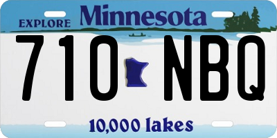 MN license plate 710NBQ