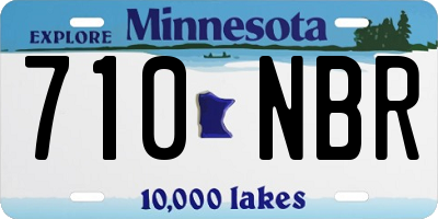 MN license plate 710NBR