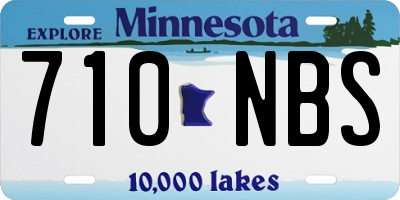 MN license plate 710NBS