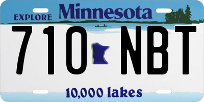 MN license plate 710NBT