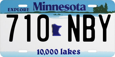 MN license plate 710NBY