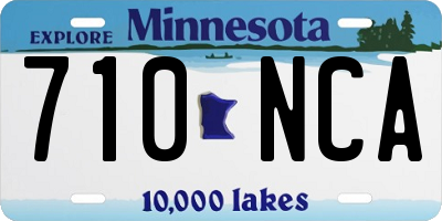 MN license plate 710NCA