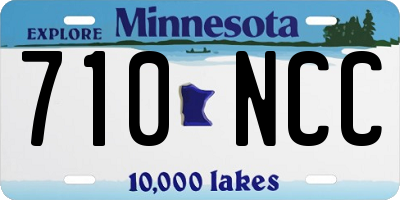 MN license plate 710NCC