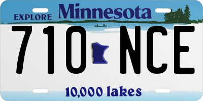 MN license plate 710NCE