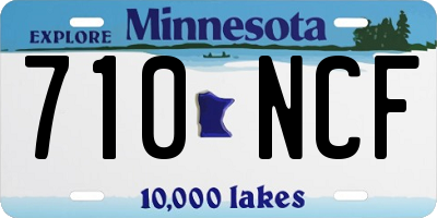 MN license plate 710NCF