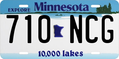 MN license plate 710NCG
