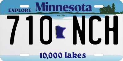 MN license plate 710NCH