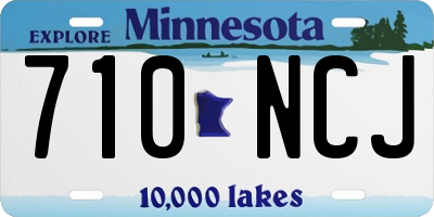 MN license plate 710NCJ