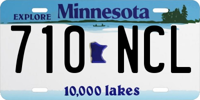 MN license plate 710NCL