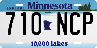 MN license plate 710NCP
