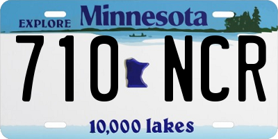 MN license plate 710NCR