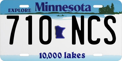 MN license plate 710NCS