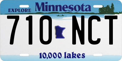 MN license plate 710NCT
