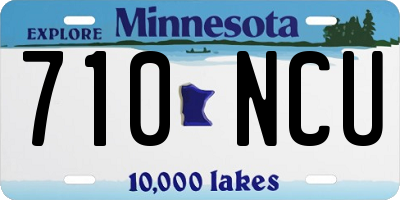 MN license plate 710NCU