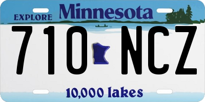 MN license plate 710NCZ