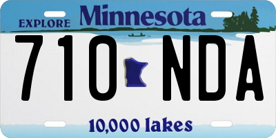 MN license plate 710NDA
