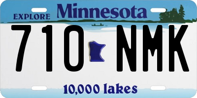 MN license plate 710NMK