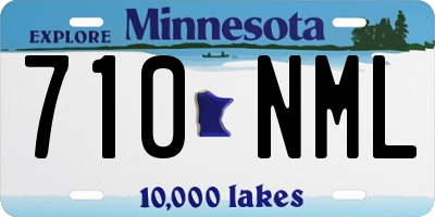 MN license plate 710NML