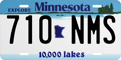 MN license plate 710NMS