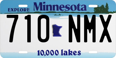 MN license plate 710NMX