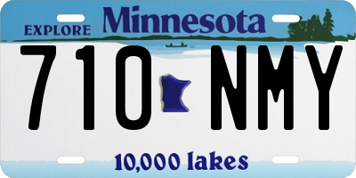 MN license plate 710NMY
