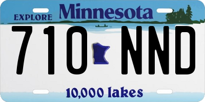 MN license plate 710NND