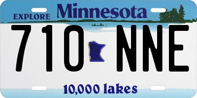 MN license plate 710NNE