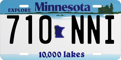 MN license plate 710NNI