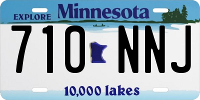 MN license plate 710NNJ
