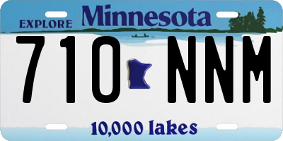 MN license plate 710NNM
