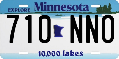 MN license plate 710NNO