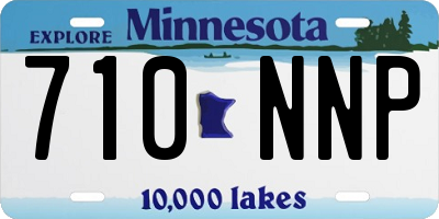 MN license plate 710NNP