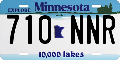 MN license plate 710NNR