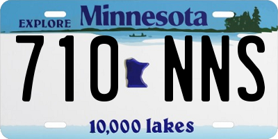 MN license plate 710NNS