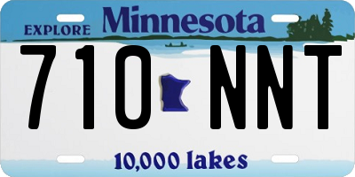 MN license plate 710NNT