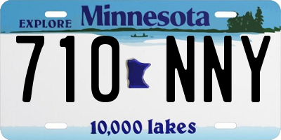 MN license plate 710NNY