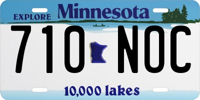 MN license plate 710NOC