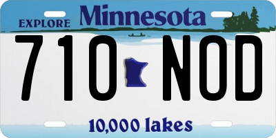 MN license plate 710NOD