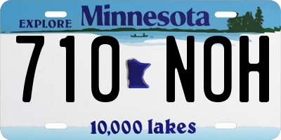 MN license plate 710NOH