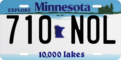 MN license plate 710NOL