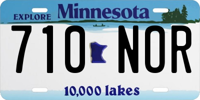 MN license plate 710NOR