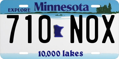 MN license plate 710NOX