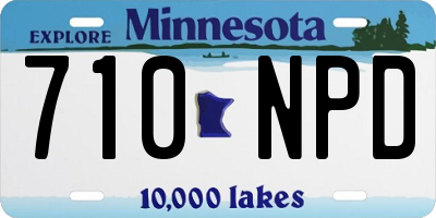 MN license plate 710NPD